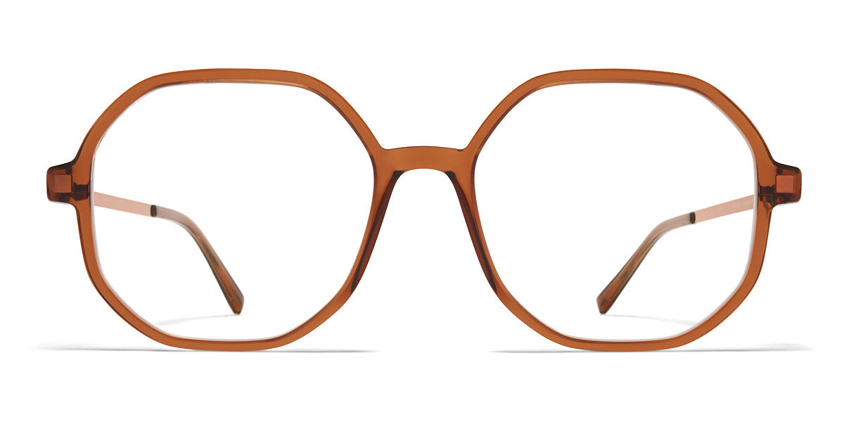 Mykita® HILLA MYK HILLA C73 Topaz/Shiny Copper 52 - C73 Topaz/Shiny Copper Eyeglasses