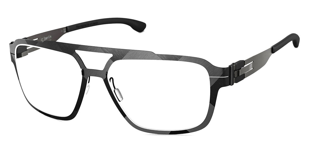 Ic! Berlin® FLX_02 Raw Night Racing Green-Shiny Graphite 55 Eyeglasses