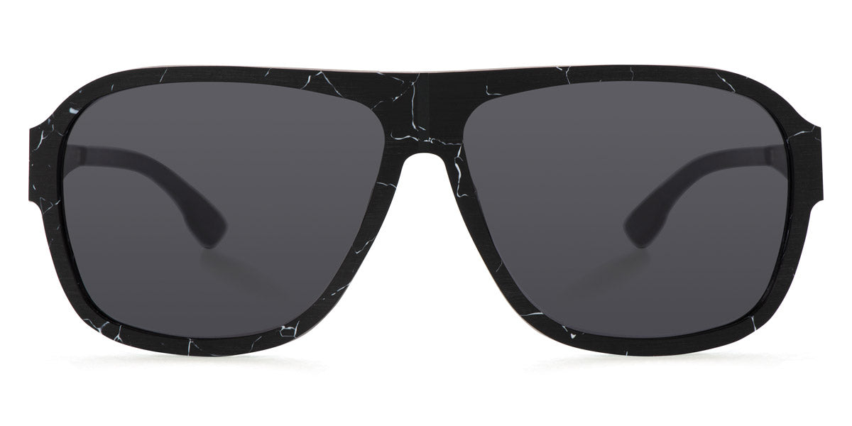 Ic! Berlin® Power Law Black Marble Rough 62 Sunglasses