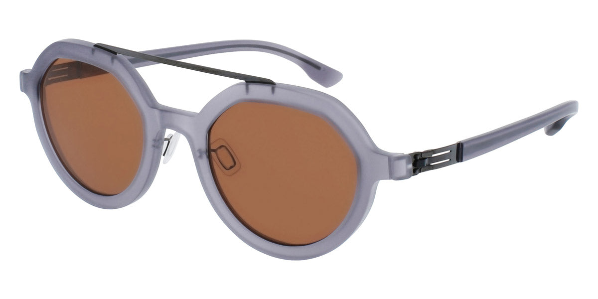 Ic! Berlin® Edison Ecogray-Matte-Gun-Metal 47 Sunglasses