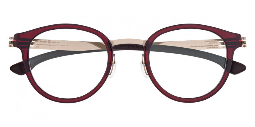 Ic! Berlin® Jangma Se Shiny-Bronze-Ruby-Red 46 Eyeglasses