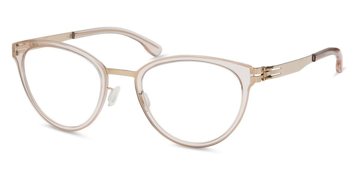 Ic! Berlin® Beate J Rosé-Gold-Ice-Tea 49 Eyeglasses