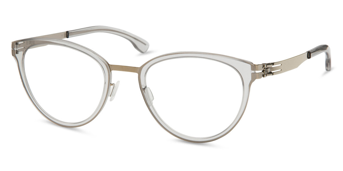 Ic! Berlin® Beate J Shiny-Bronze-Sky-Grey 49 Eyeglasses