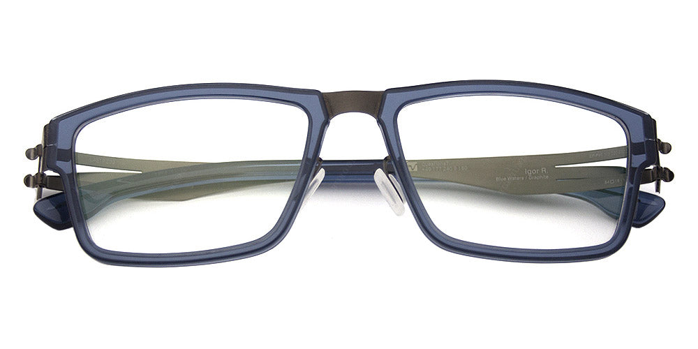 Ic! Berlin® Igor R Graphite-Blue-Waters 54 Eyeglasses