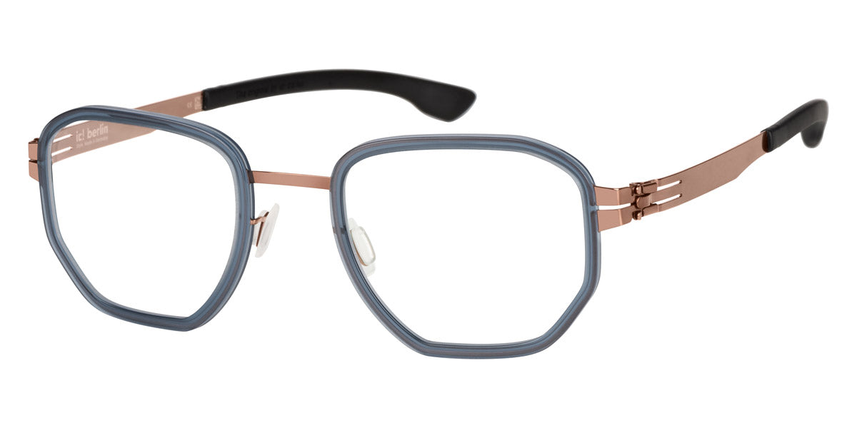 Ic! Berlin® Hiro Shiny Copper Blue Waters 46 Eyeglasses