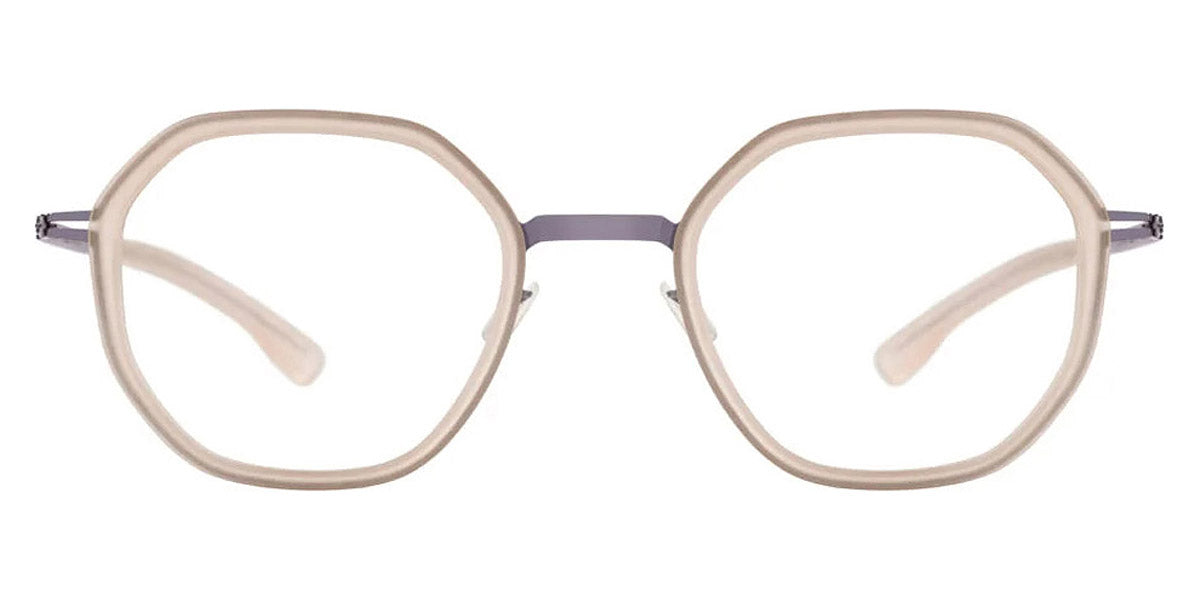 Ic! Berlin® Raja Shiny Aubergine/Ice Tea Matt 48 Eyeglasses