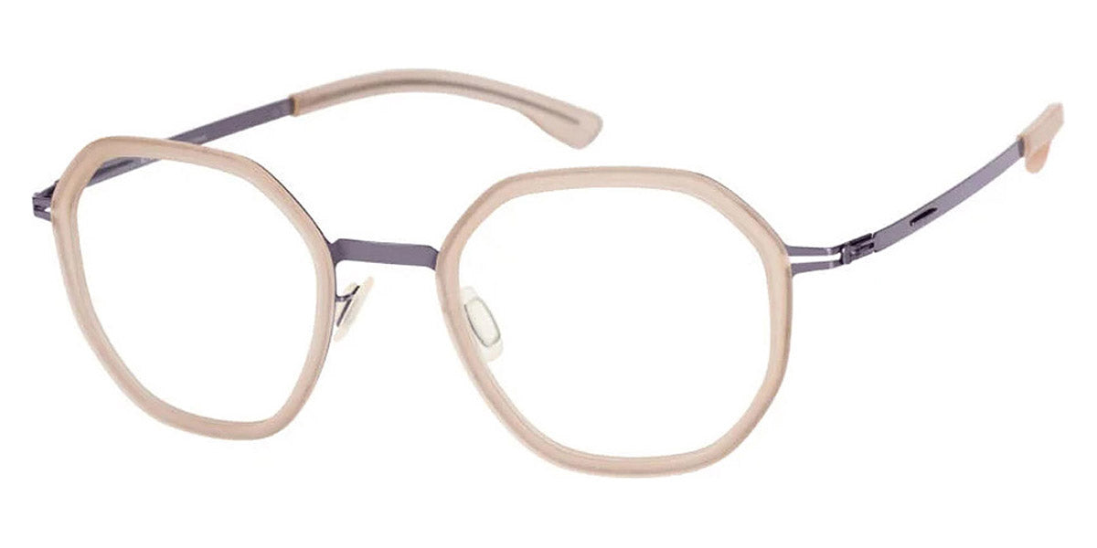 Ic! Berlin® Raja Shiny Aubergine/Ice Tea Matt 48 Eyeglasses