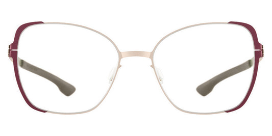 Ic! Berlin® Irine Dark Magenta Sides-Bronze 55 Eyeglasses