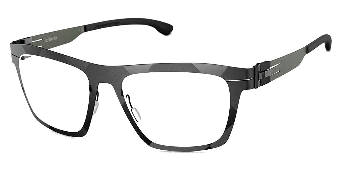 Ic! Berlin® FLX_05 Raw Night Racing Green-Shiny Graphite 53 Eyeglasses