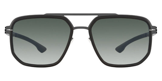 Ic! Berlin® Tantal Gun Metal-Black 54 Sunglasses