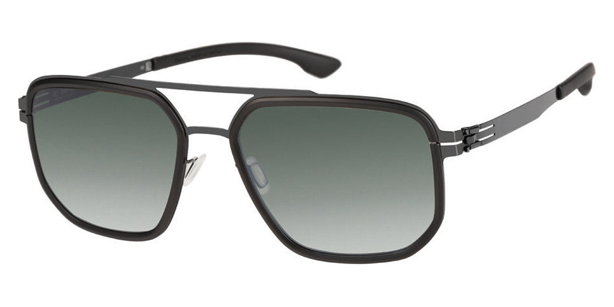 Ic! Berlin® Tantal Gun Metal-Black 54 Sunglasses