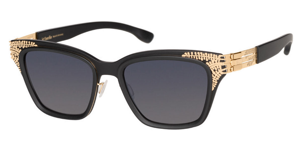 Ic! Berlin® Bibhu 02 Rosé-Gold-Black-Matt 52 Sunglasses