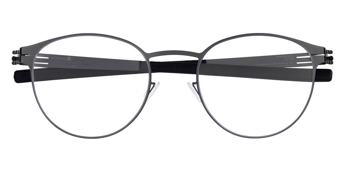 Ic! Berlin® James C Gunmetal 50 Eyeglasses