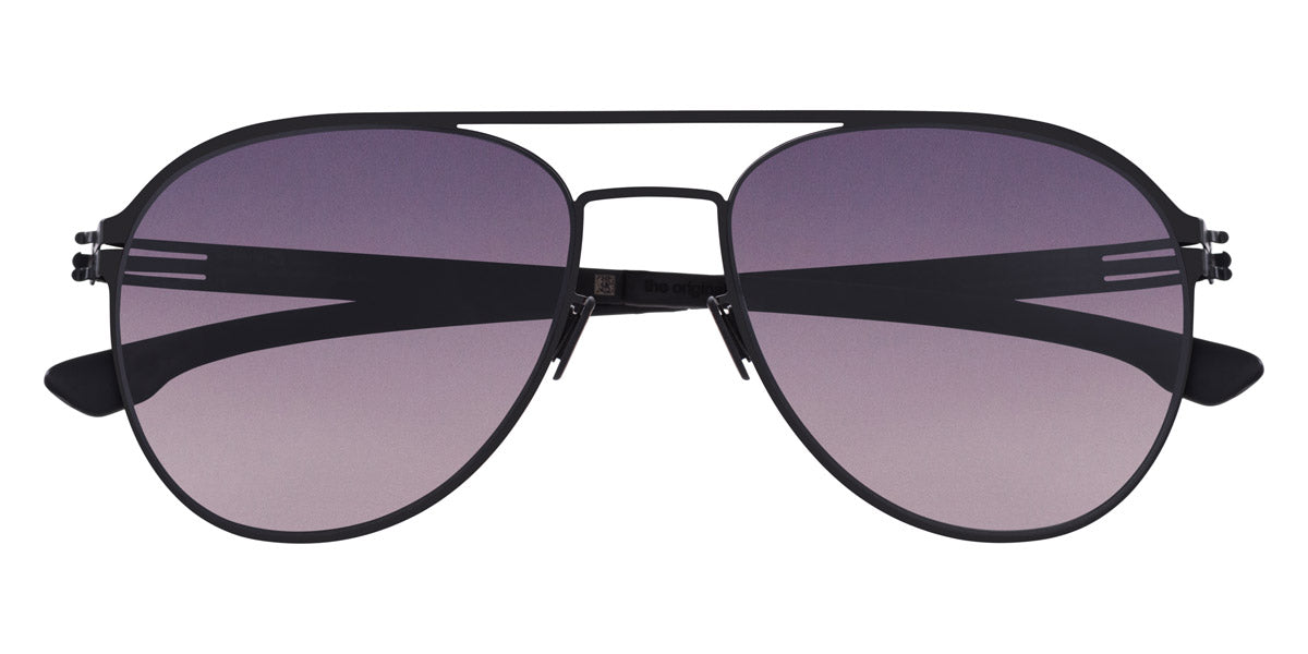 Ic! Berlin® Attila L Black 57 Sunglasses