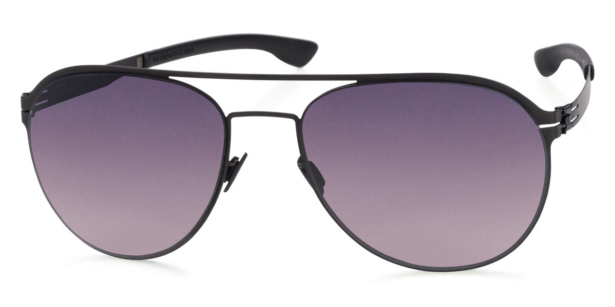 Ic! Berlin® Attila L Black 57 Sunglasses