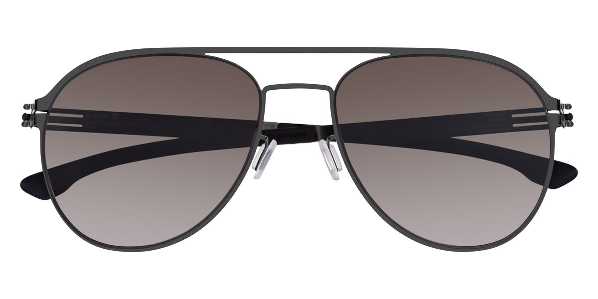 Ic! Berlin® Attila L Gunmetal 57 Sunglasses