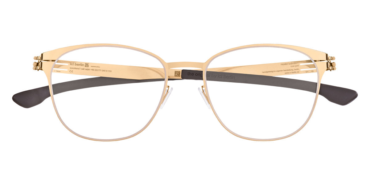 Ic! Berlin® Ludmila L Rose-Gold 51 Eyeglasses