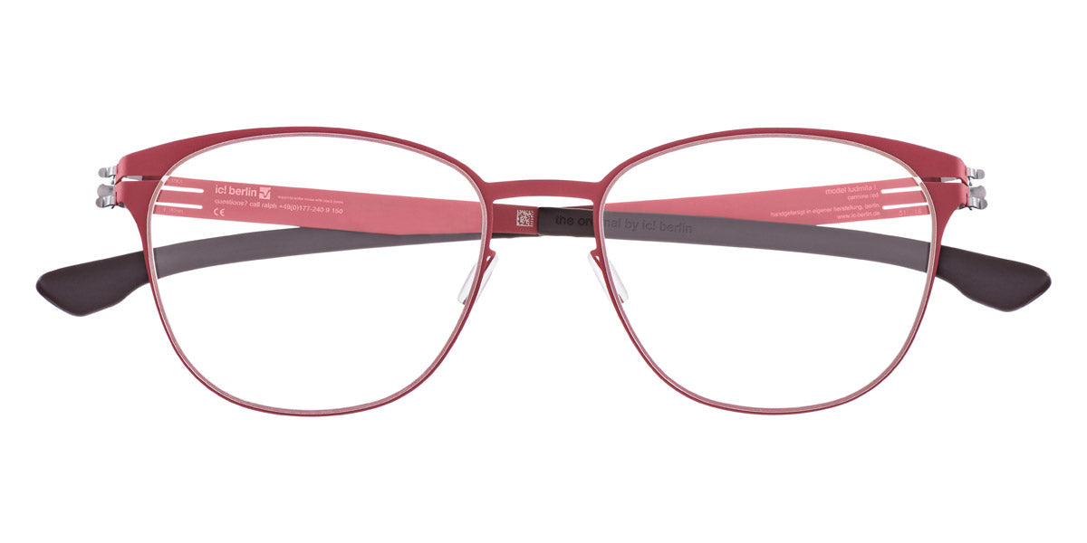 Ic! Berlin® Ludmila L Carmine Red 51 Eyeglasses