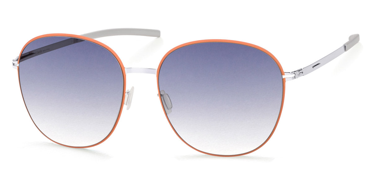 Ic! Berlin® Coho Peach Silver Circle 57 Sunglasses