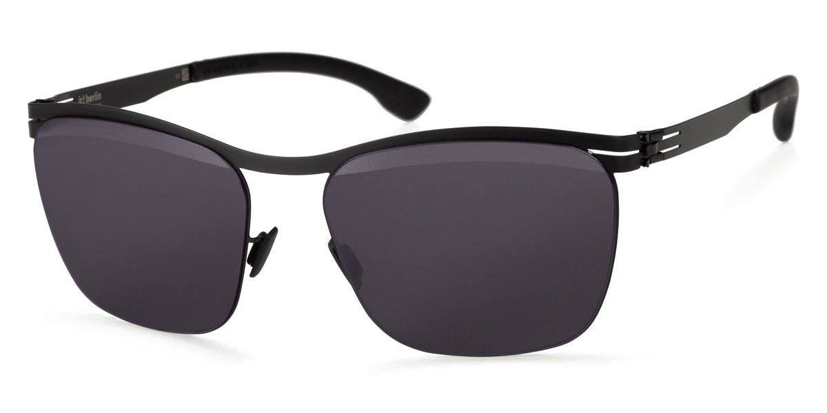 Ic! Berlin® Tegeler See Black 55 Sunglasses