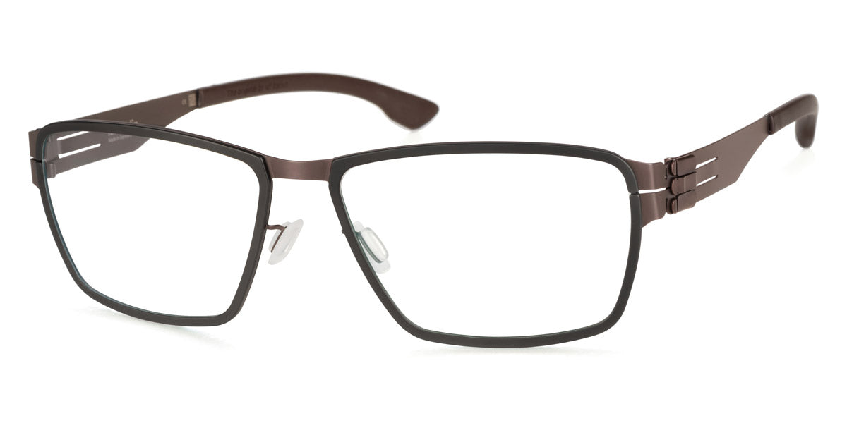 Ic! Berlin® Nitrogen Teak-Black 57 Eyeglasses