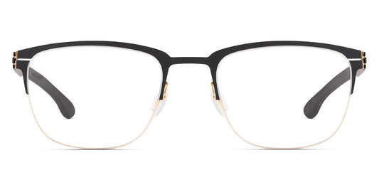 Ic! Berlin® The Lone Wolf Large Rose Black 53 Eyeglasses