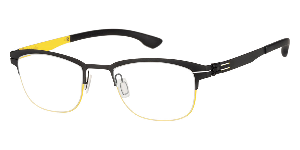 Ic! Berlin® Sulley Acid Yellow Black Valley 48 Eyeglasses