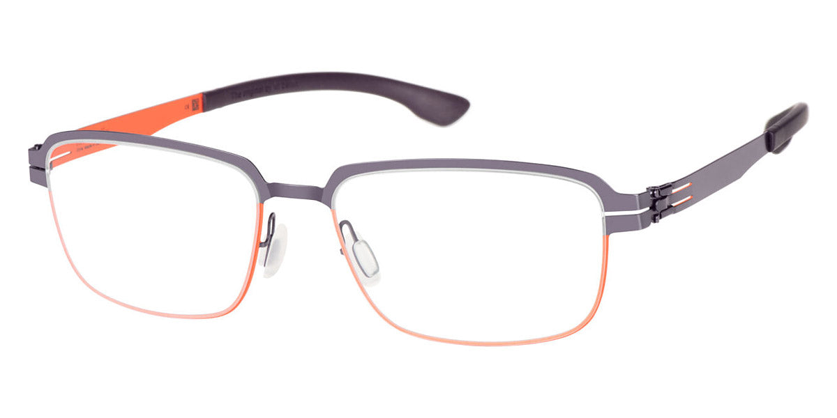 Ic! Berlin® Luan Aubergine/Flame Valley 53 Eyeglasses