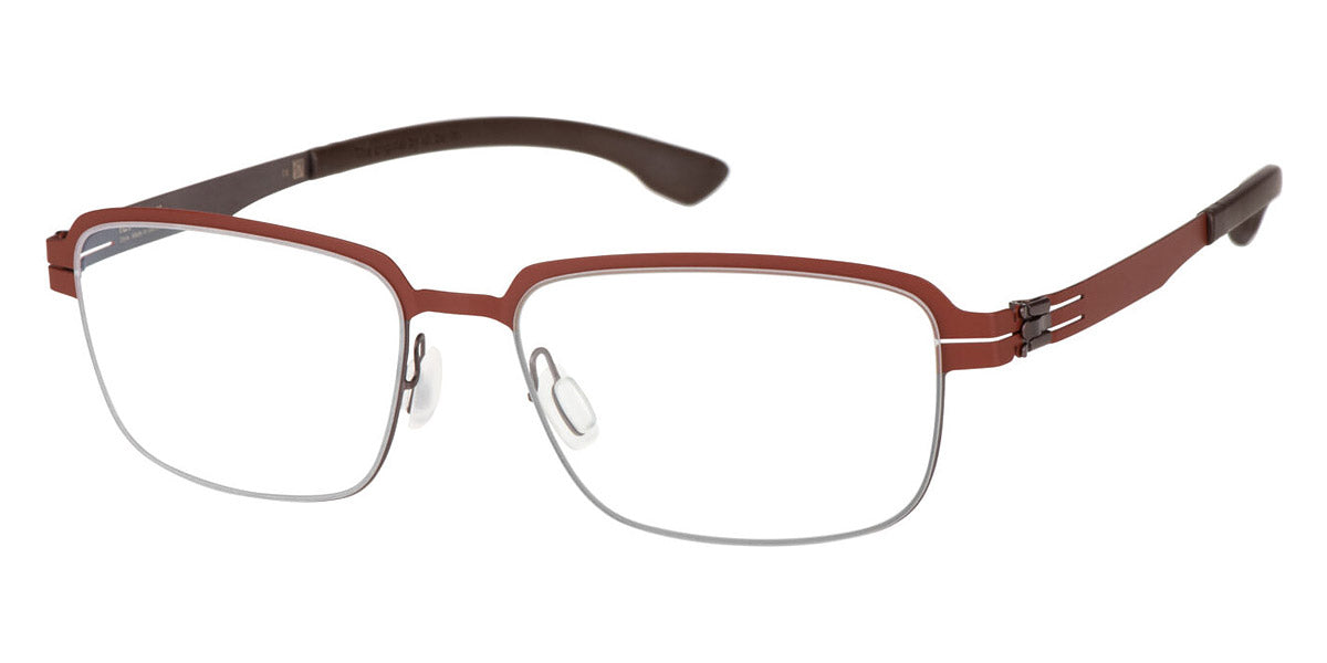 Ic! Berlin® Luan Teak/Fired Brick Pop 53 Eyeglasses