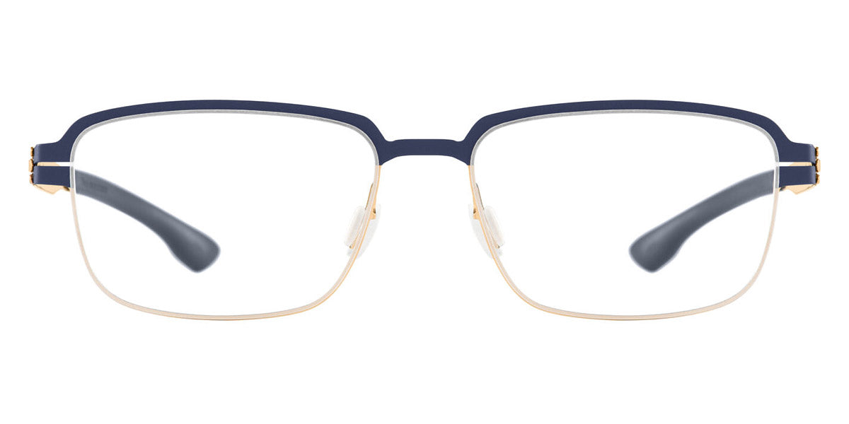 Ic! Berlin® Luan Rose Gold/Marine Blue Pop 53 Eyeglasses