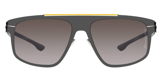 Ic! Berlin® AMG 11 Yellow Bridge-Gun-Metal 60 Sunglasses