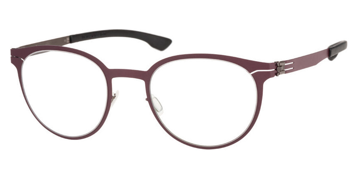 Ic! Berlin® Robin Bordeaux-Graphite 50 Eyeglasses