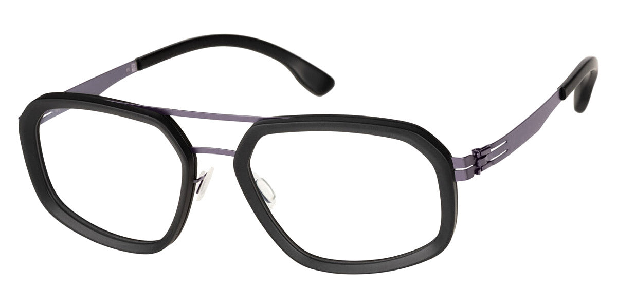 Ic! Berlin® Owen Aubergine Black Matte 53 Eyeglasses