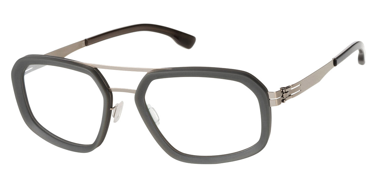 Ic! Berlin® Owen Shiny Graphite New Gray Matte 53 Eyeglasses