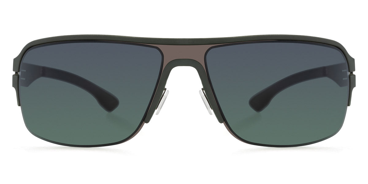 Ic! Berlin® Runway Graphite-Dark-Green 68 Sunglasses