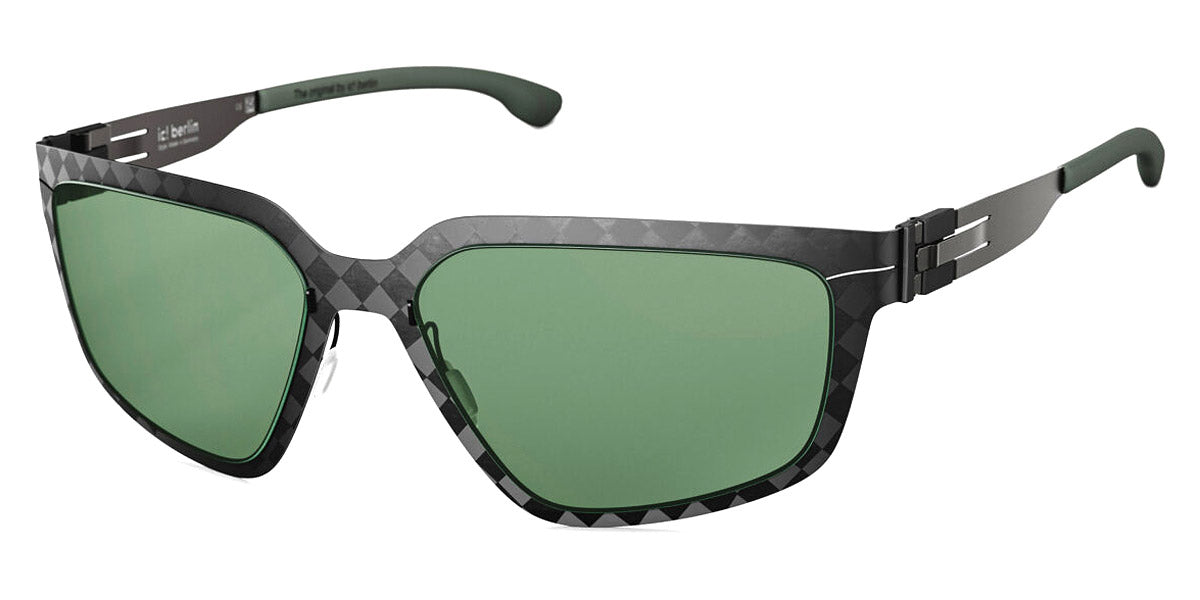 Ic! Berlin® FLX_S02 Median Night Green Polarized 58 Sunglasses