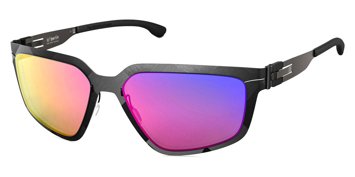 Ic! Berlin® FLX_S02 Raw Night Pink Dragonfly Mirrored 58 Sunglasses