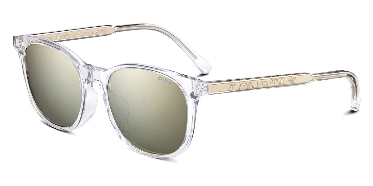 Dior® InDior S1I BioAcetate INDRS1IOR 85C0 - Crystal-Tone and Green Sunglasses