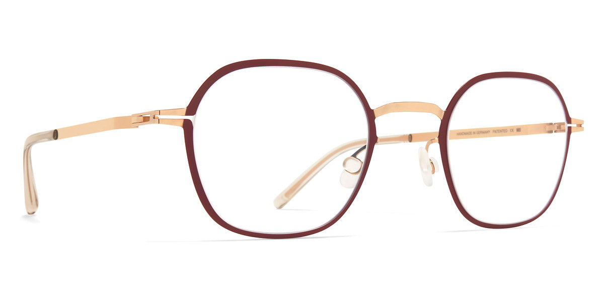 Mykita® JES MYK JES Champagne Gold/Cranberry 45 - Champagne Gold/Cranberry Eyeglasses