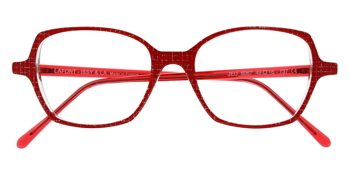 Lafont® Jeu LAF JEU 6067 49 - Red 6067 Eyeglasses