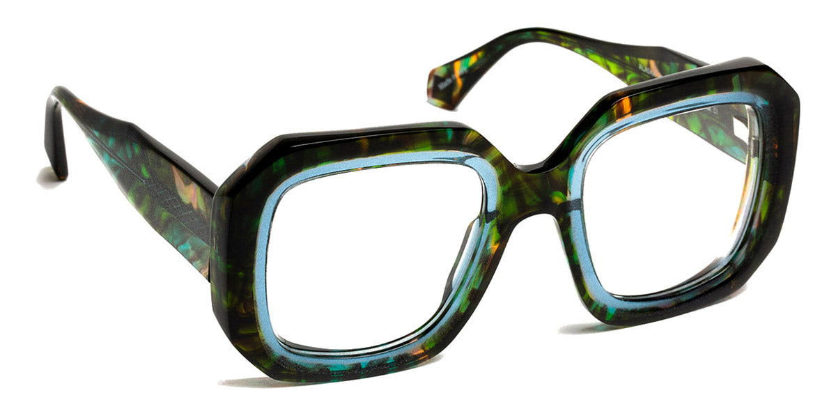 J.F. Rey® Alaska JR Alaska 4722 50 - 4722 Green Tweed/Blue Eyeglasses