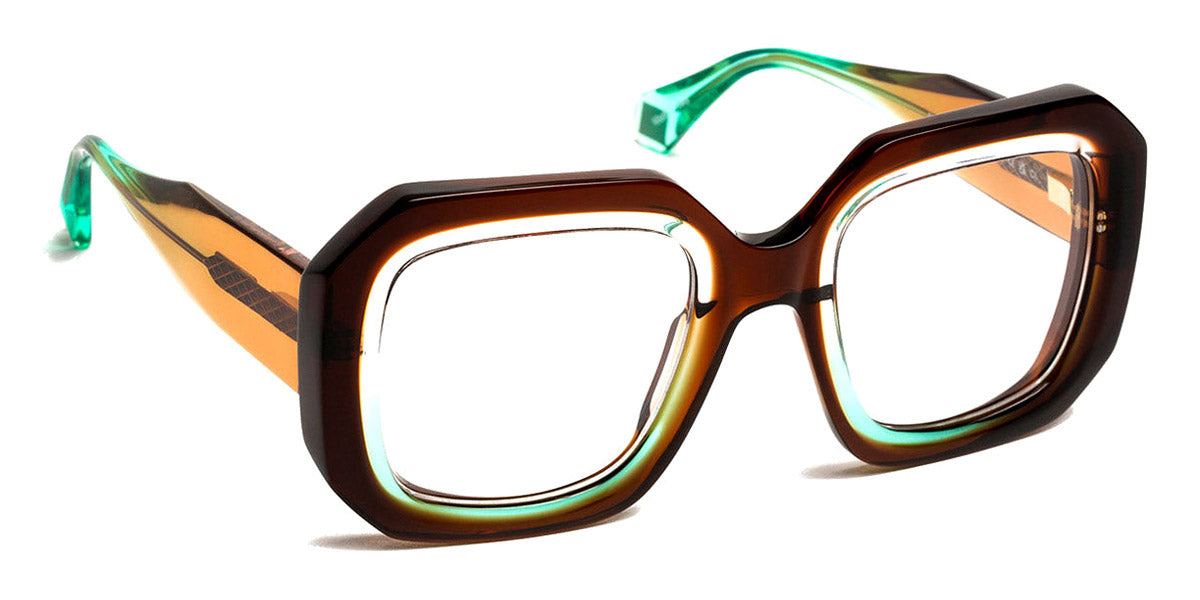 J.F. Rey® Alaska JR Alaska 9741 50 - 9741 Hazelnut/Green Mint Eyeglasses