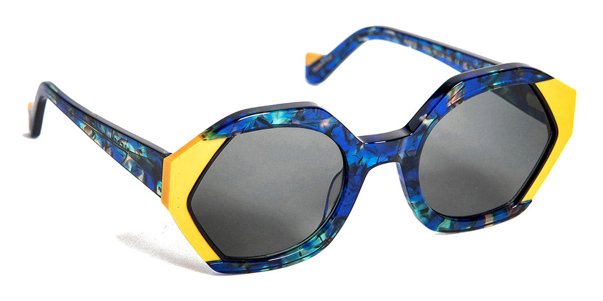 J.F. Rey® Amber JR Amber 5028 52 - 5028 Mustard/Blue Sunglasses