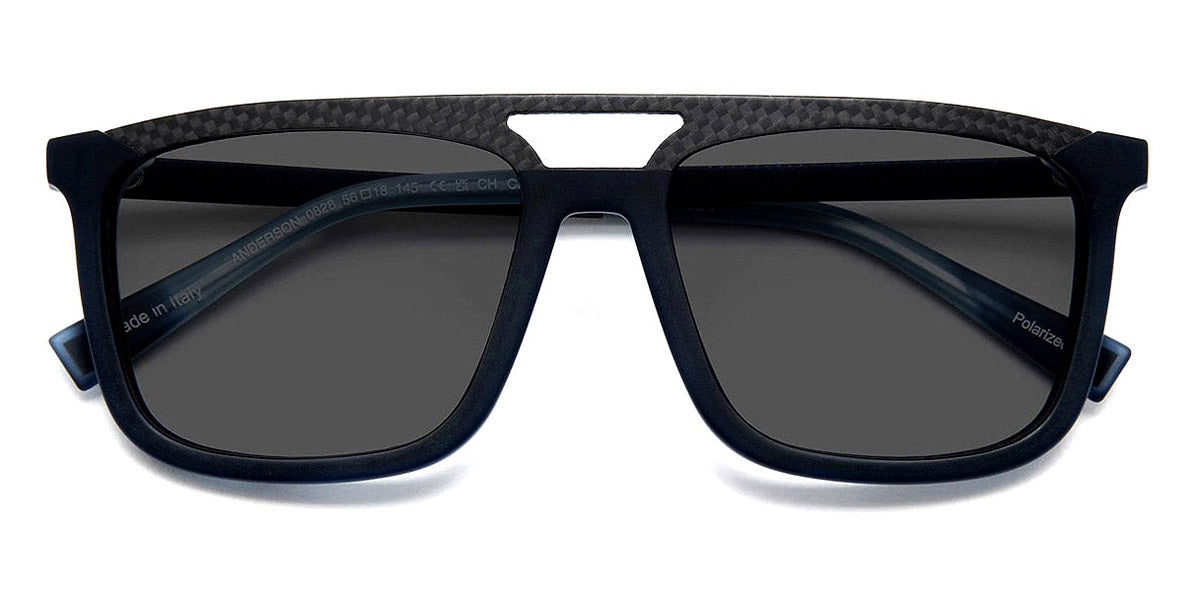 J.F. Rey® Anderson JR Anderson 0828 56 - 0828 Carbon Black/Blue Sunglasses