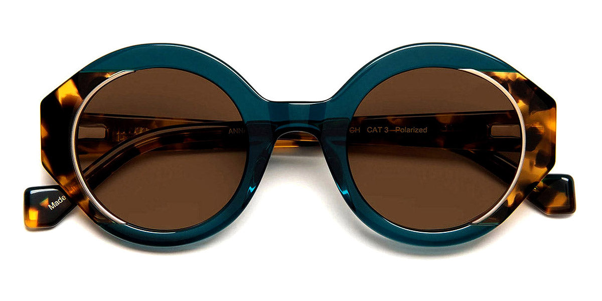 J.F. Rey® Anna JR Anna 9844 47 - 9844 Demi/Green Peacock Sunglasses