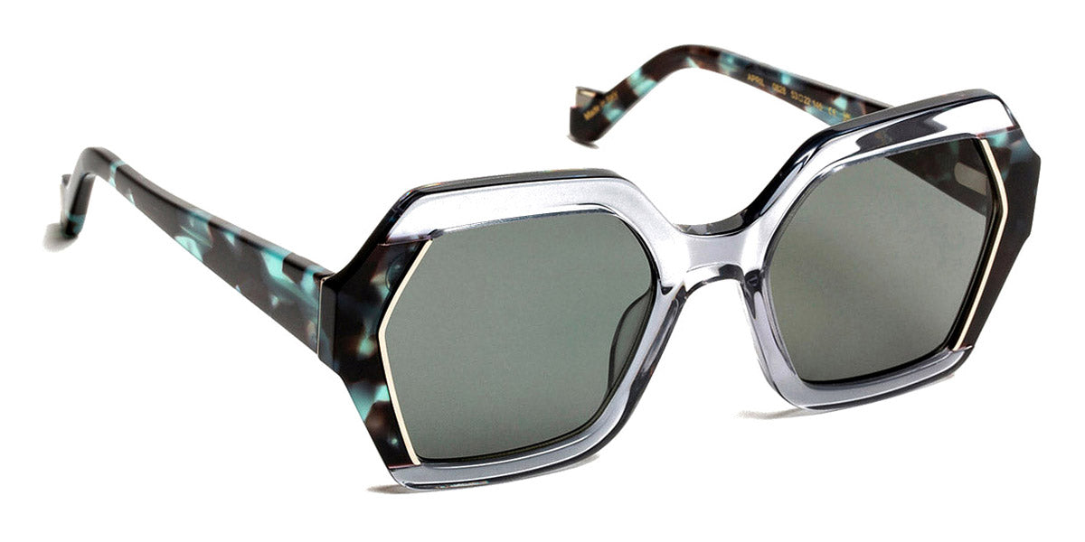 J.F. Rey® April JR April 0828 53 - 0828 Black/Blue Pale Sunglasses