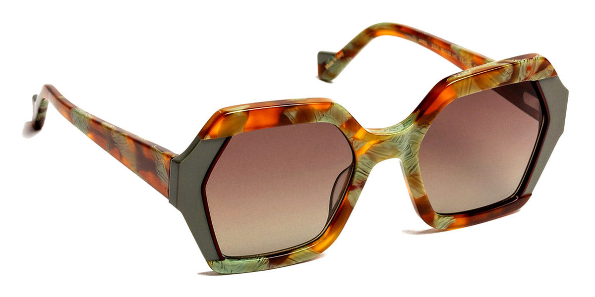 J.F. Rey® April JR April 2252 53 - 2252 Green Water/Orange Sunglasses