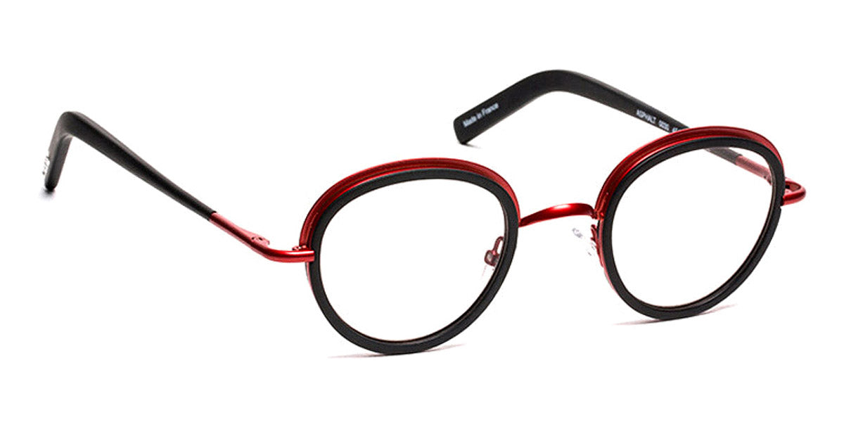 J.F. Rey® Asphalt JR Asphalt 0030 45 - 0030 Matte Black/Satin Red Eyeglasses