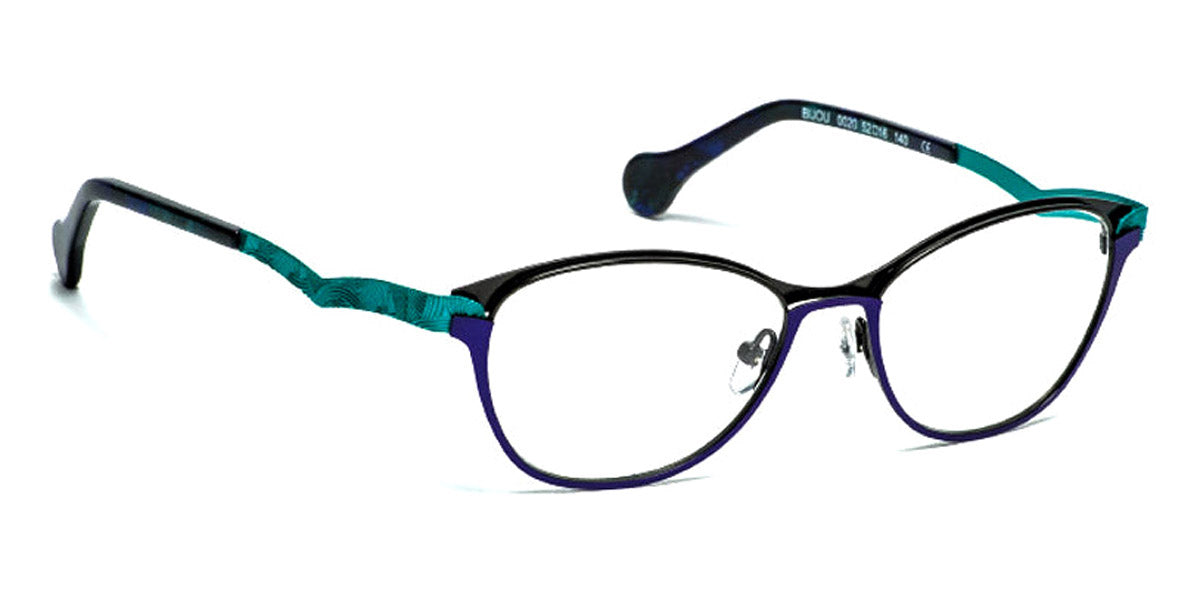 J.F. Rey® Bijou JR Bijou 0020 52 - 0020 Black/Blue/Turquoise Eyeglasses