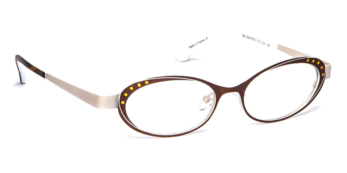 J.F. Rey® Blyzar JR Blyzar 9010 51 - 9010 Brown/Milky Foam/St Topaz Eyeglasses